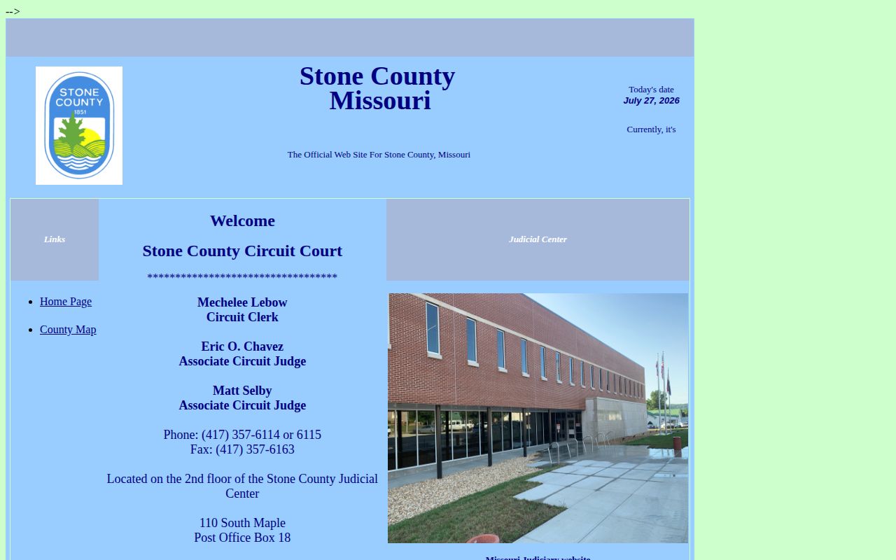Stone County released inmate court record search instructions